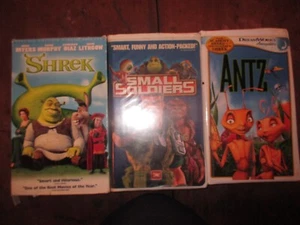 vhs dreamworks lot, antz, small soiders, shrek - Picture 1 of 9