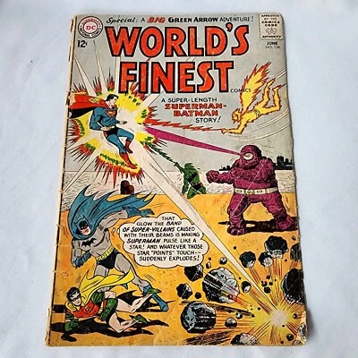 Worlds Finest #134 DC Comics Batman Superman Green Arrow Special Silver Age 1963 - Image 1 of 4