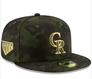 New Era Colorado Rockies MLB Armed Forces 59Fifty Men’s Size  7 3/4 - Picture 1 of 1