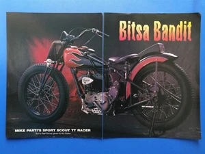 Indian Bitsa Bandit Sport Scout TT Racer Motorcycle - Original 6 Page Article - Picture 1 of 3