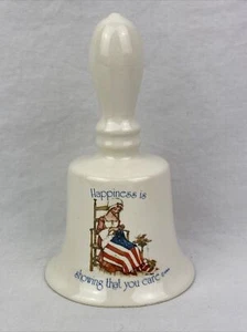 Vintage Holly Hobbie Freedom Series 1776-1976 Liberty Happiness Porcelain Bell - Picture 1 of 5