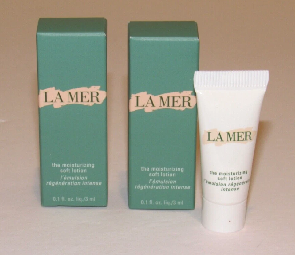 2 La Mer The Moisturizing Soft Lotion 0.1 Oz 3 mL Mini Deluxe Sample NIB A43 - Image 1 of 1