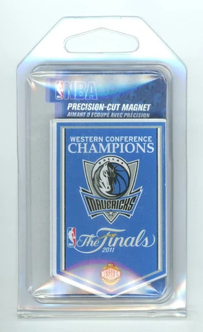 NBA 2011 Dallas Mavericks Western Conference Champions Precision Cut Magnet Cover