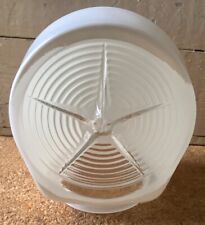 vintage glass light shade usually for wall mount round 5 1/2” from opening - A