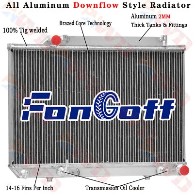 3 Row Radiator For 1986-91 Mercedes-Benz 300SDL 350SD 350SDL 3.0L 3.4L L6 Diesel - Image 1 of 4