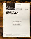 Pioneer PD-41 CD Player Service Manual *Original*