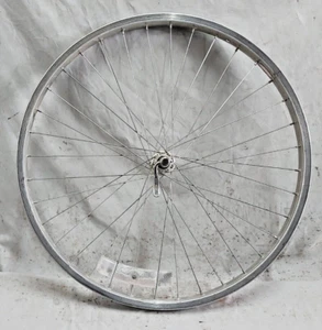 Araya Front 26" MTB Wheel AV Silver QR 559ISO Dimpled Eyeletted 100mm Ships USA! - Picture 1 of 13