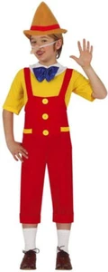 PINOCCHIO KOSTÜM KINDER KARNEVAL LANGES KLEID GUIRCA UNISEX BUNT - Bild 1 von 2