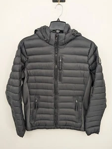 Abercrombie & Fitch All Season Lightweight Down Men's Puffer Jacket, Black, S - Picture 1 of 10