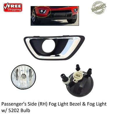 PASSENGER RH SIDE FOG LIGHT & BEZEL & CHROME INSERT FOR FITS 2015-2020 COLORADO - Image 1 of 4
