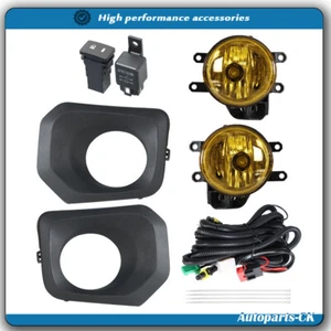 Driving Fog Lights Bumper Lamps Kit For 2016-2020 Toyota Tacoma Yellow Lens - Picture 1 of 8