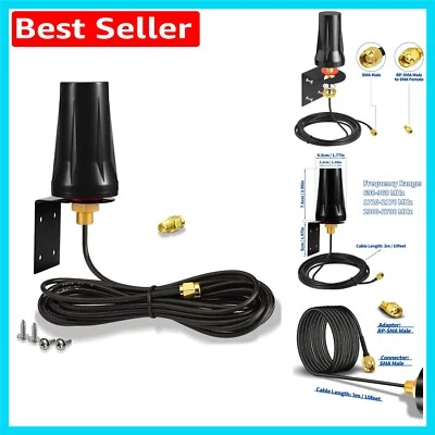 Omni-Directional 4G LTE Antenna with 5dBi Gain - Perfect for Outdoor Devices - Image 1 of 4