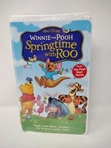 DISNEY - WINNIE THE POOH: SPRINGTIME WITH ROO ANIMATED VHS VIDEO EGG-STRAVAGANZA - Picture 1 of 3