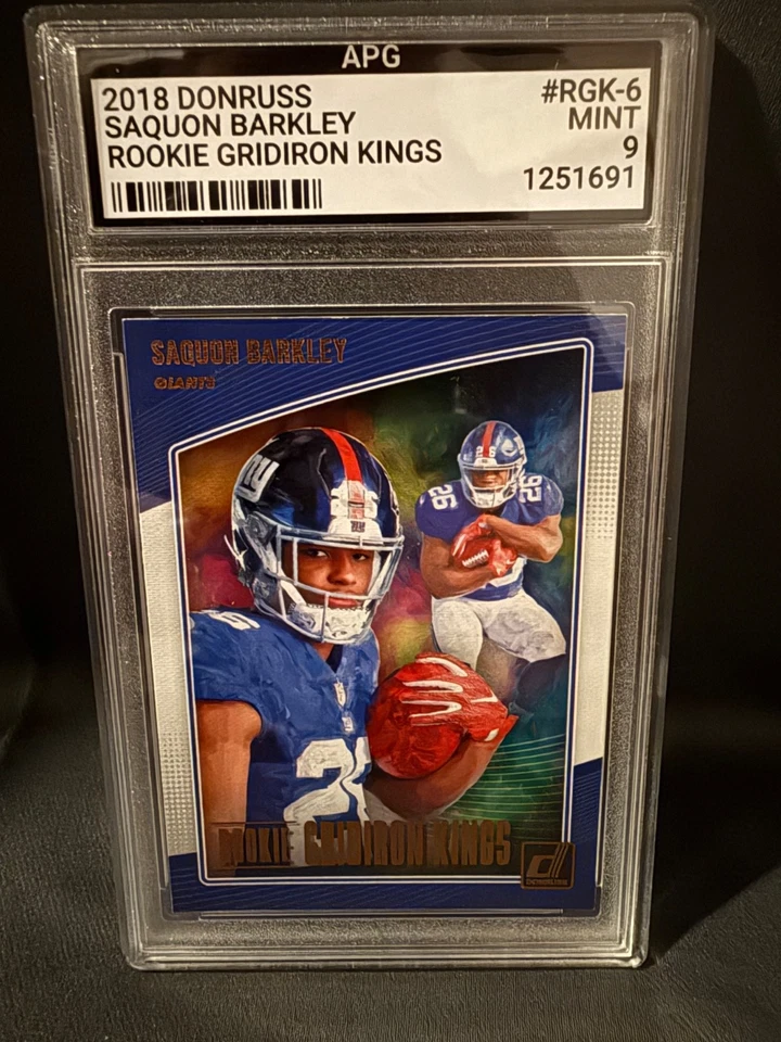 2018 Panini Donruss - Mint 9 Rookie Gridiron Kings Saquon Barkley #RGK-6 (RC) - Image 1 of 1