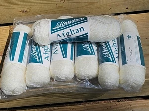 Herrschners Afghan Yarn 2 Ply Off White Fine 2 Oz Each, New Lot Of 7 Skeins - Picture 1 of 6