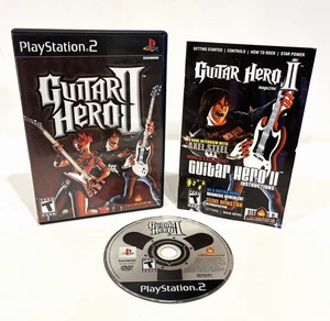 GUITAR HERO II PS2 SONY PLAYSTATION 2 COMPLETE SET 2006 RED OCTANE ACTIVISION - Picture 1 of 5