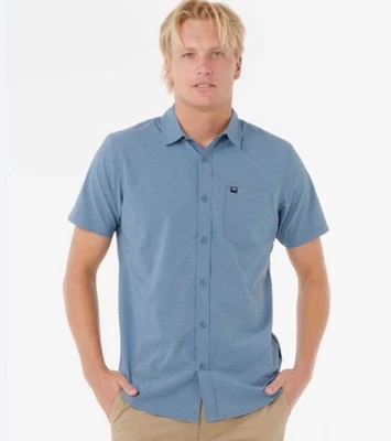 NWT  Rip Curl Men's Shirt Classic Surf Washed Size Large Pastel Blue - Image 1 of 4