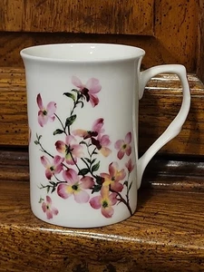 Stechcol Gracie Pink Flowers Bone China Multicolor Mug  - Picture 1 of 6
