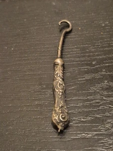Vintage Antique Silver Button Hook Small Pocket - Picture 1 of 5