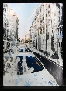 Salzmann, Gottfried - Rue de Rivoli - Siebdruck/Fotografie - handsigniert - Picture 1 of 5