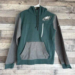 Nike Philadelphia Eagles Youth Small Hoodie NFL Team Apparel Green Gray - Picture 1 of 11