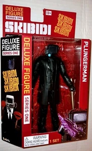 NEW 2025 Skibidi Toilet Plungerman 6" Deluxe Figure w/ Plungers New (Box Damage) - Picture 1 of 9