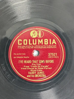 Lot Of 5 Harry James 78 RPM Various Columbia 36887 36672 36996 35456 37521 V V+ - Image 1 of 4