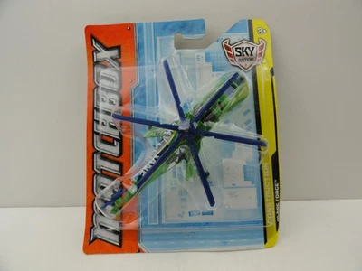Helicóptero Matchbox Sky Busters Construction Blade Force 2012 (verde) Foto 1 de 4