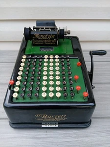 RARE Original c.1912 Lanston Monotype "The Barrett" Adding Machine Philadelphia - Picture 1 of 18