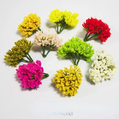 3PC Multicolor HO/OO Scale Flowers Clusters Shrubs Garden Plants Railway Scenery - Image 1 of 4