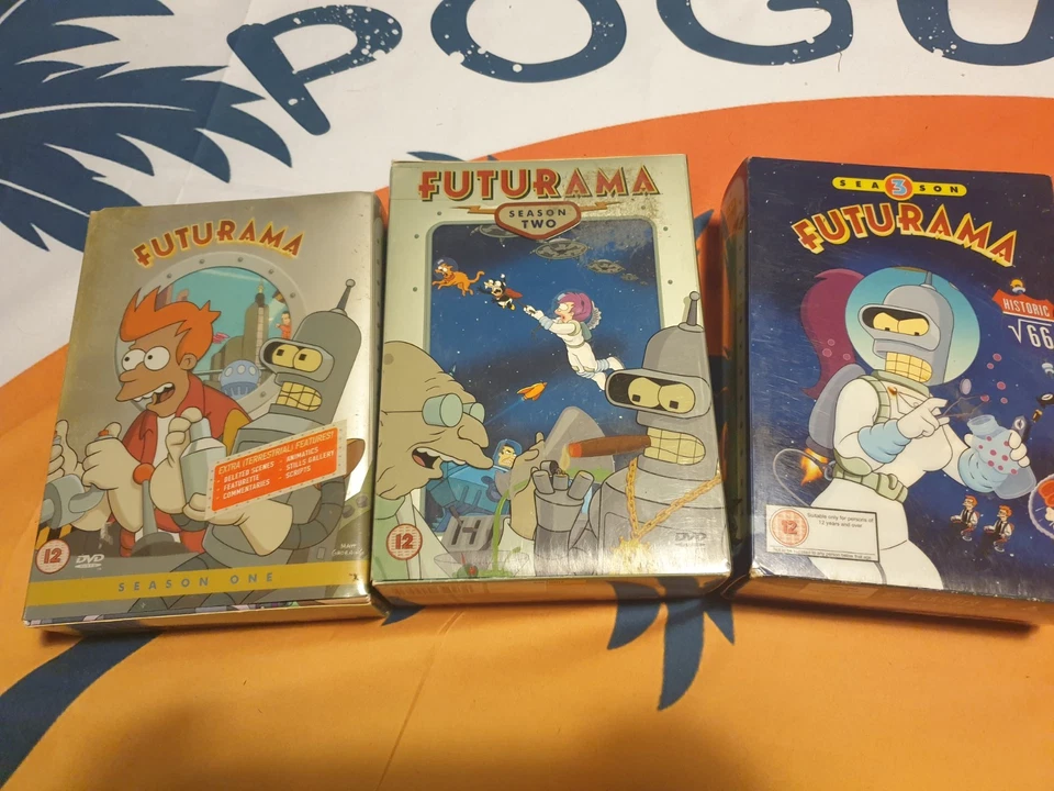 X3 Futurama: Seasons 1,2,3  DVD (2002) Peter Avanzino cert 12 - Image 1 of 1