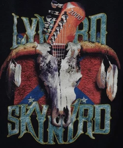 2000 OUTTA THE HOLE LYNYRD SKYNYRD T SHIRT TEE BLACK MENS SIZE L LARGE - Picture 1 of 5