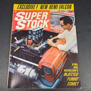Super Stock & Drag Illustrated MAGAZINE October 1965 NHRA INJECTED FUNNY COMET - Picture 1 of 8