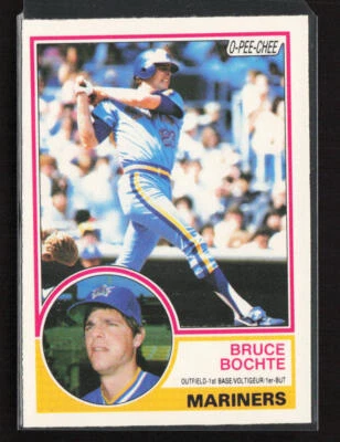 1983 O-Pee-Chee #28 Bruce Bochte Seattle Mariners Near Mint or Better - Image 1 of 2