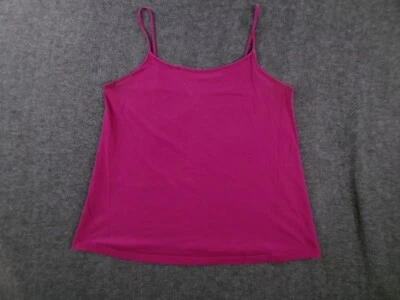 Faded Glory Tank Top Women 1X Pink Base Layering Capsule Casual Cami Preppy - Image 1 of 4