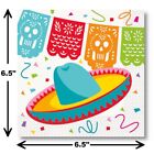 Lot 2 New 16Ct Packages Of Mexican Fiesta Party Lunch Paper Napkins 2 Ply