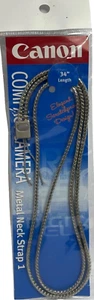 CANON | CORREA PARA EL CUELLO DE METAL PARA CÁMARA 34" ✪NUEVA✪ 6254A003AA JAPÓN RARA COMPACTA PERSONALIZADA EE. UU. - Imagen 1 de 7