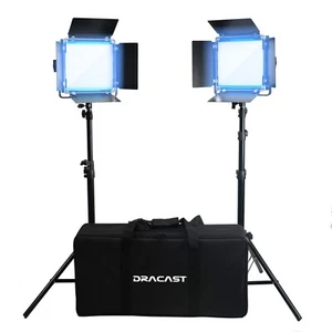Dracast LED500 X Series Daylight LED 2 Light Kit with Nylon Padded Travel Case - Picture 1 of 9