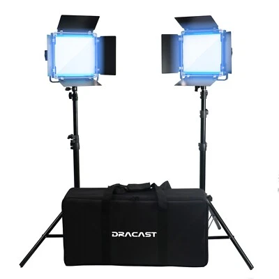 Dracast LED500 X Series Daylight LED 2 Light Kit with Nylon Padded Travel Case - Image 1 of 4