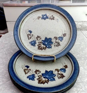 VINTAGE 2 STCK. OTAGIRI JAPAN HANDGEFERTIGTE/BEMALTE HERBSTBLÄTTER 8 1/4" LUNCHTELLER - Bild 1 von 7