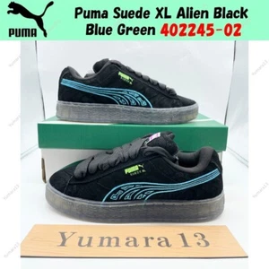 Puma Suede XL Alien Black Blue Green 402245-02 Men's Size - Picture 1 of 15