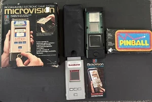 Milton Bradley Microvision Game Console Block Buster Tested Pinball CIB Manual - Picture 1 of 23