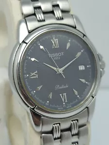 TISSOT BALLADE 2039G QUARTZ BLUE DIAL VINTAGE MEN’S WATCH - Picture 1 of 7