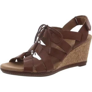 Clarks Womens Helio Mindin Green Strappy Sandals Shoes 9 Medium (B,M) BHFO 2076 - Picture 1 of 4