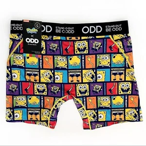 Odd Sox SpongeBob SquarePants Boxer Briefs Mens Large Underwear Nickelodeon Y2K - Picture 1 of 6