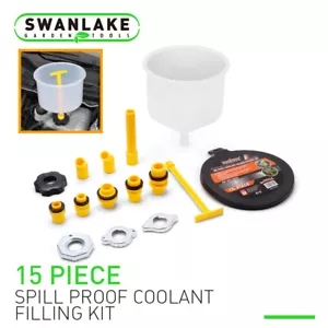 15 Piece Spill Proof Radiator Coolant Filling Funnel Kit Car Auto Fluid Oil - Bild 1 von 7