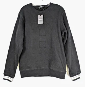 The Hundreds Herren Schwarz Sweatshirt Puff Buchstabe Varsity Letterman Pullover Gr. M - Bild 1 von 13