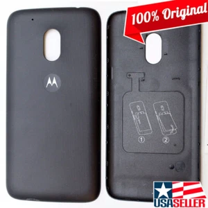 VERIZON OEM Motorola MOTO G4 Play XT1609 XT1607 Black Battery Door Back Cover - Picture 1 of 1