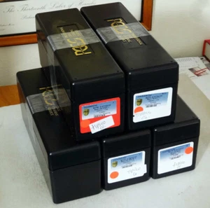 Lot of Five PCGS Slab Boxes, Black, Lightly Used, Free Shipping  #2 - Picture 1 of 1