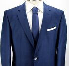 Neuf avec étiquettes manteau de sport Hugo Boss 44R coupe mince homme à carreaux bleus laine vierge 695 $
